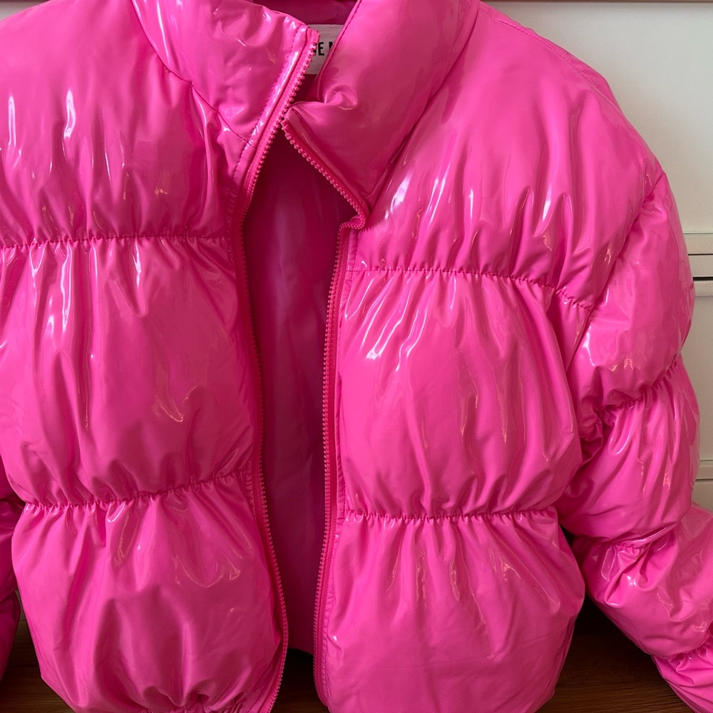 Steve Madden Pink Bomber Jacket